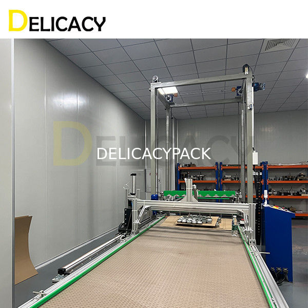 Automatisierte Zinndose-Palletiermaschine, die die Produktionseffizienz mit einem intelligenten Palletiersystem verbessert